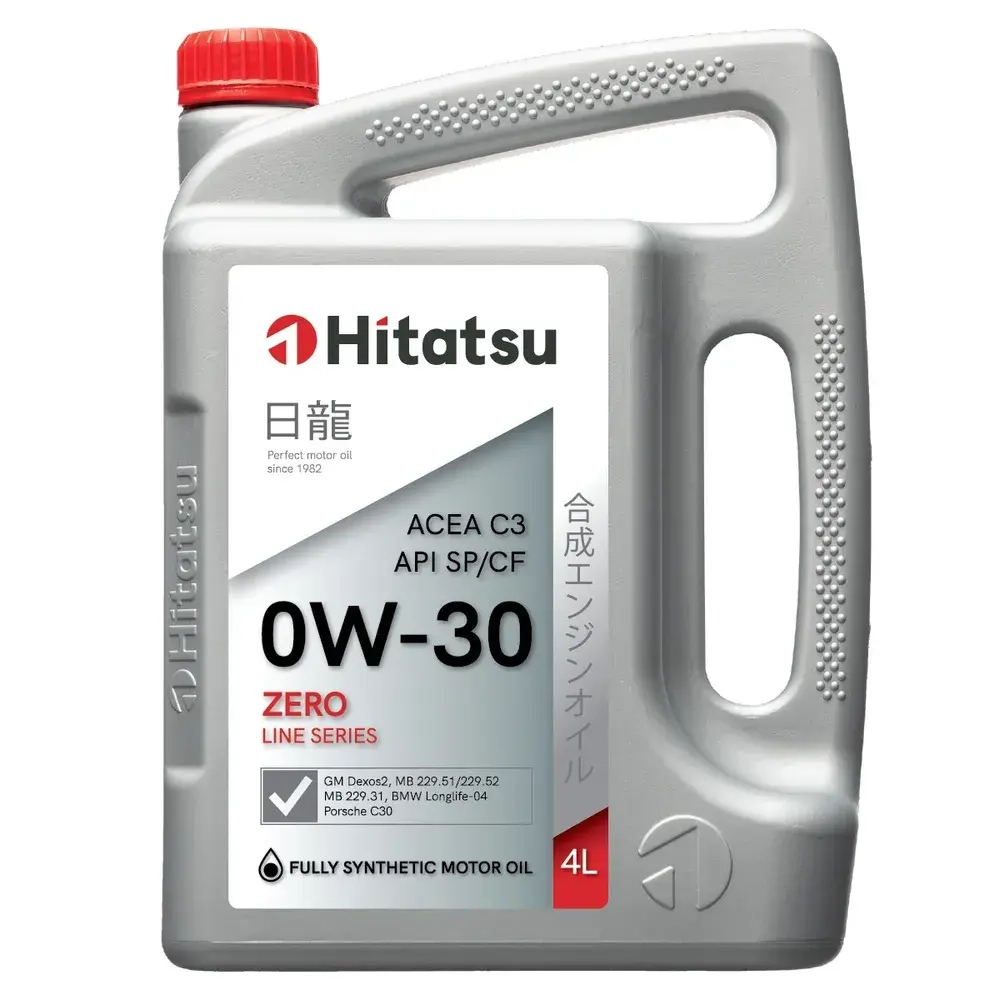 Моторное масло Hitatsu 0W-30 Zero Line 4л синтетика