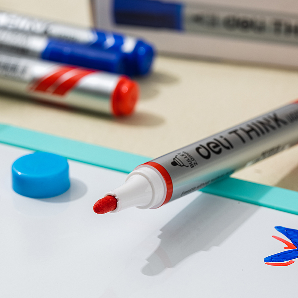 Маркер для доски DELI "Think" EU00140, красный