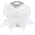 Бант на елку «Нежность» 15*20 см, Белый
