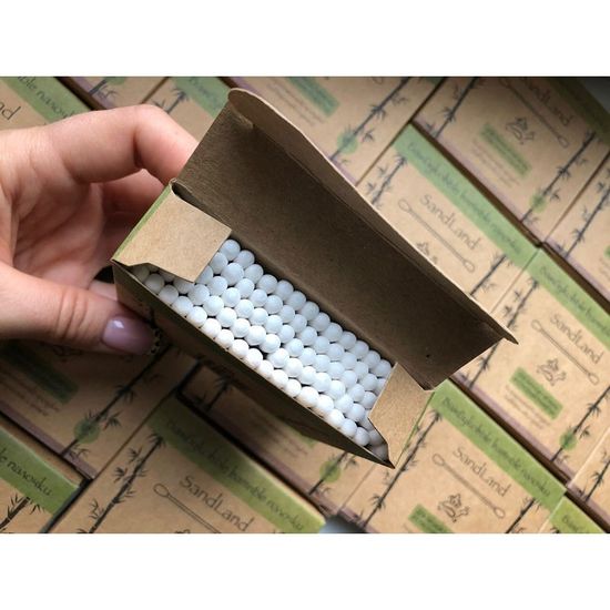 Бамбуковые ватные палочки (100 шт.)