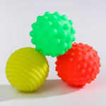 4916715 Подарочный набор развивающих, массажных мячиков «Пицца», 3 шт