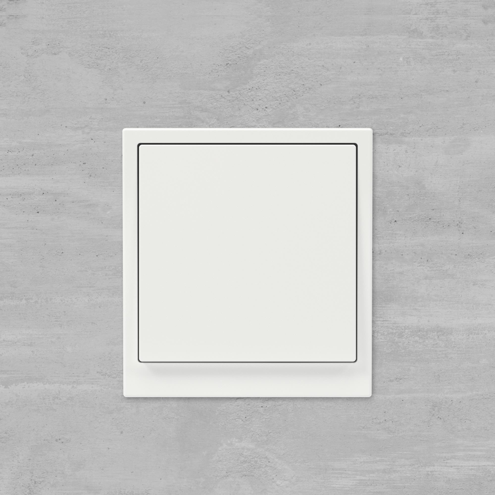 Переключатель одноклавишный, KANT, белая магнолия