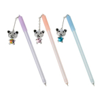 Ручка шариковая, масляная, Basir, синие чернила, серия "Мишка", с брелоком, 20 шт