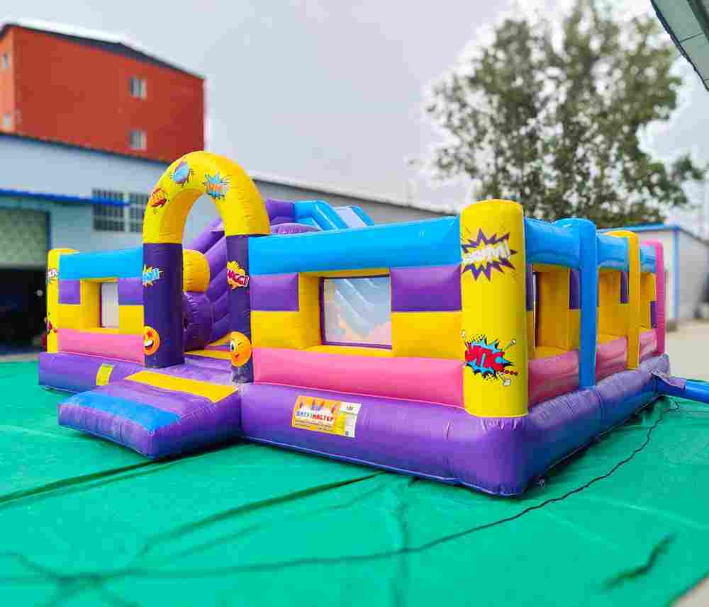 Коммерческий надувной батут "Комиксы" 7,5*5,5*3,15 м