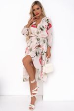 Платье Мила (розовый/маки) Р11-1207/5 Nikol (Уценка)