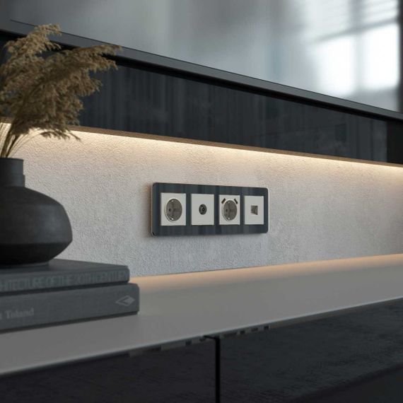 Накладка для розетки USB (дымчатый) W1279504/ a069466