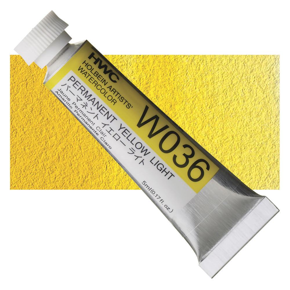 Акварель Holbein 5 мл. 036 [A] Permanent Yellow Light