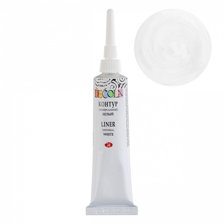 Декола акрил контур универсальный 18 мл Белый