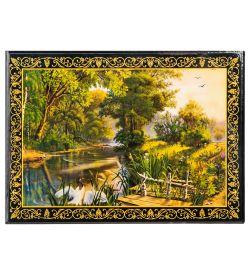 Народные промыслы ШК-11/ 6-G Шкатулка в технике декупаж (13х18х4)