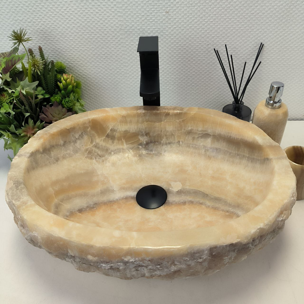 Раковина из оникса Erozy Yellow EO-62650 51*40*15 0095