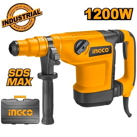 Перфоратор SDS-Max INGCO RH1200428 INDUSTRIAL 1200 Вт 2-10 Дж