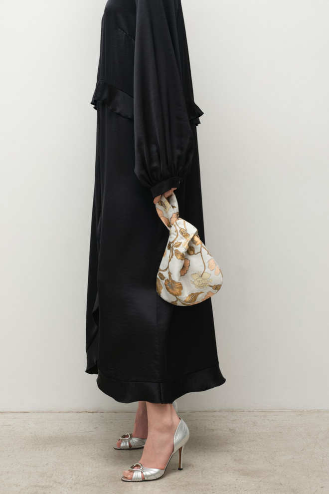 Сумка-узелок из жаккарда