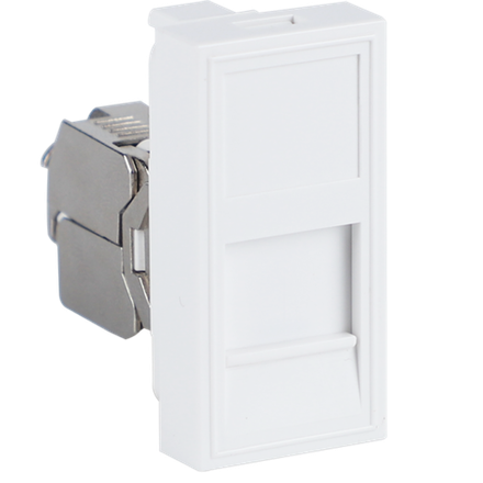Розетка DEC RJ45 FTP кат.5e,  1мод.,  бел. (22.5х45мм),  серия (тип) DEC