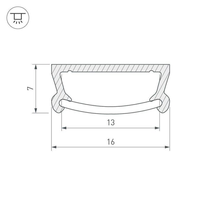 Профиль Arlight TM-2000 (CT) ANOD 017796