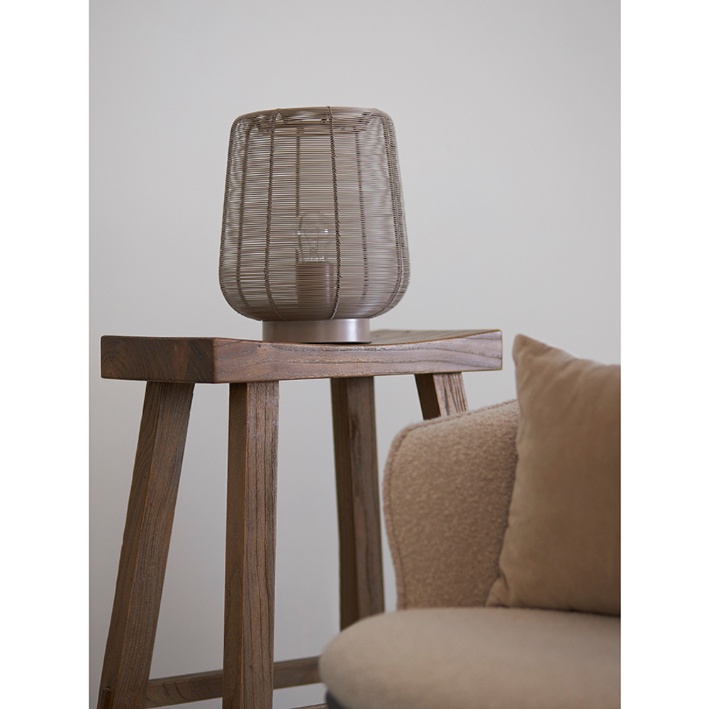 Лампа настольная vinger, D22х26 см, бежевая