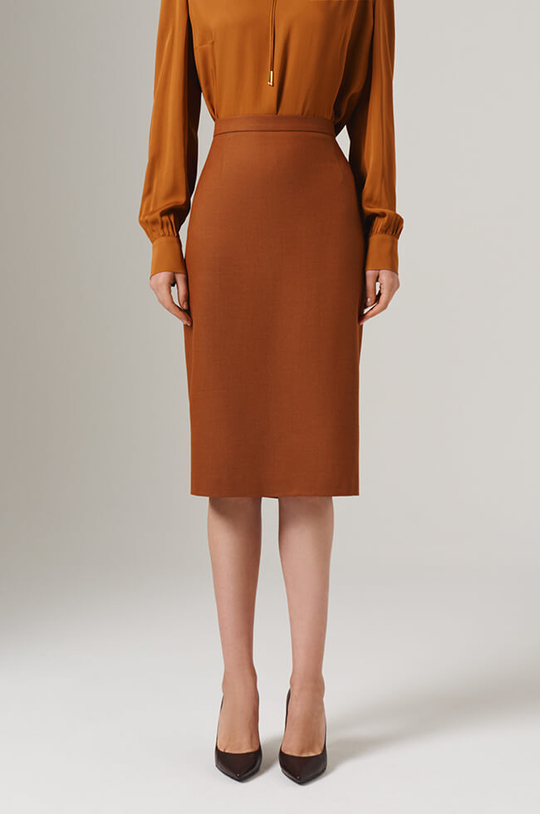 4858 Юбка женская (янтарный)