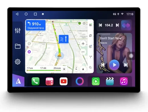 Магнитола в рамку 9" или 10" - Farcar BX877 монитор 13" QLED+2K на Android 13, CarPlay, 4G SIM-слот, 6/128ГБ