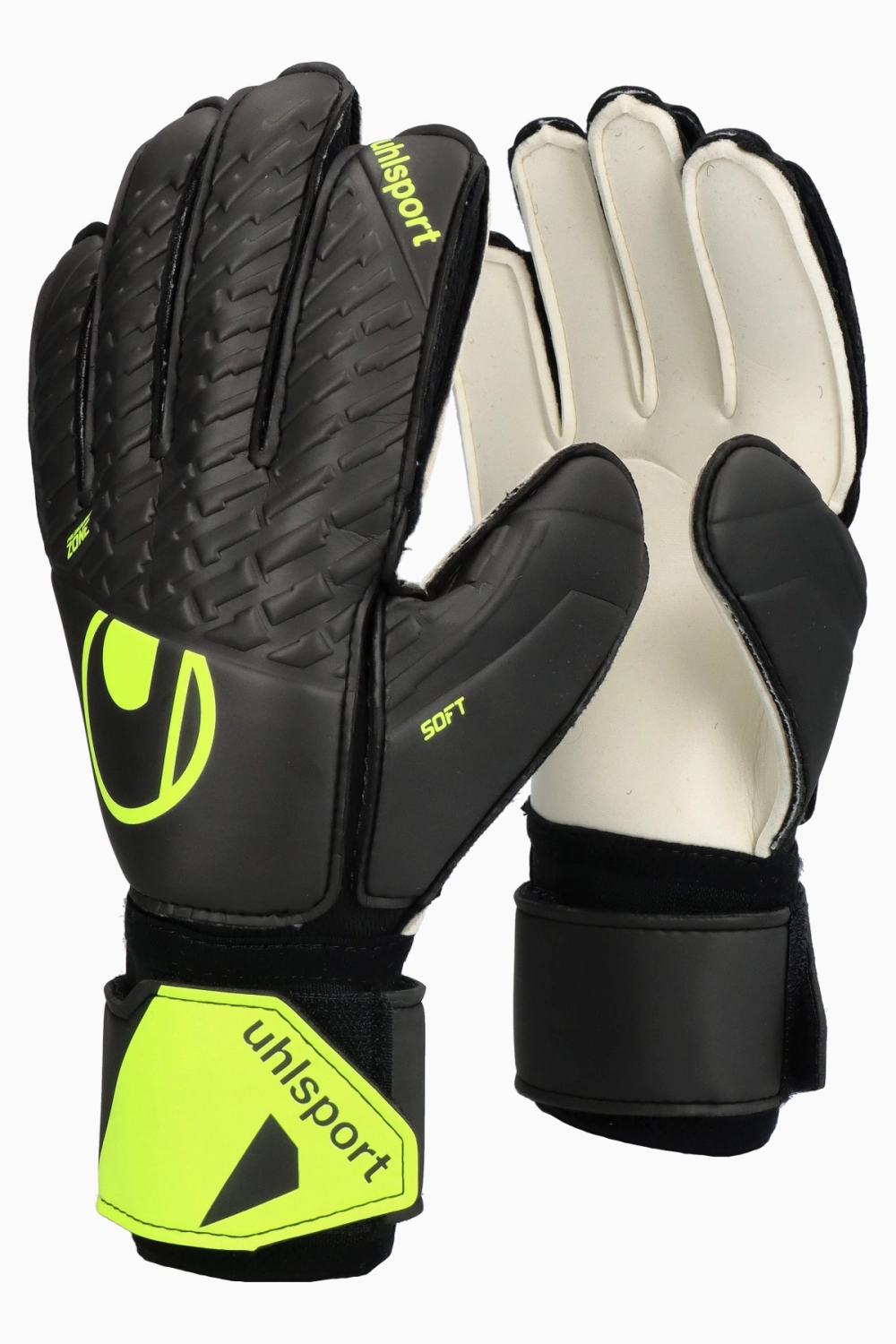 Вратарские перчатки Uhlsport Fangmaschine Soft Flex Frame Junior - черный