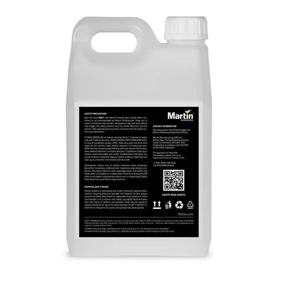 MARTIN JEM Pro-Fog Fluid, Quick Dissipating