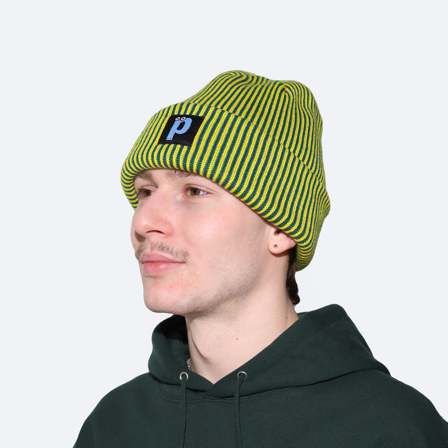Шапка Postaments Stripes (lagoon/yellow) артикул: - купить в магазине Дайс