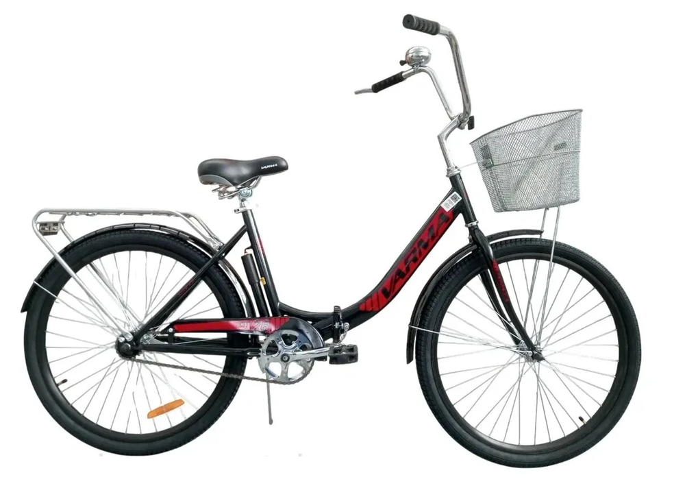 Велосипед 26" VARMA Сity K р.18" 1ск. чёрно-красный