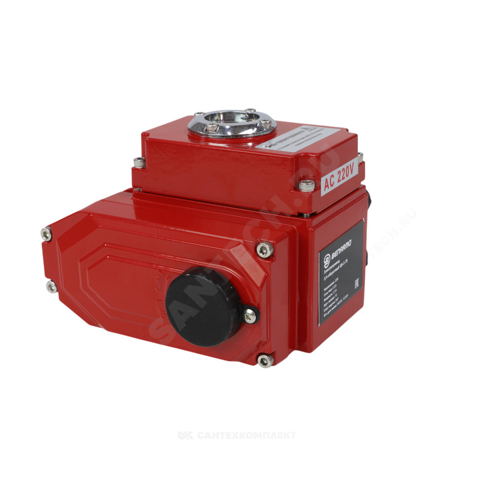 Электропривод четвертьоборотный QB-3-070 F05/F07 14х14/11х11 квадрат 220В IP67 для 3-ходорого крана Benarmo