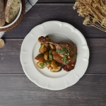 Тарелка 27 см, фарфор "NOBLE" серия "Retro Ritz & Bella-White"