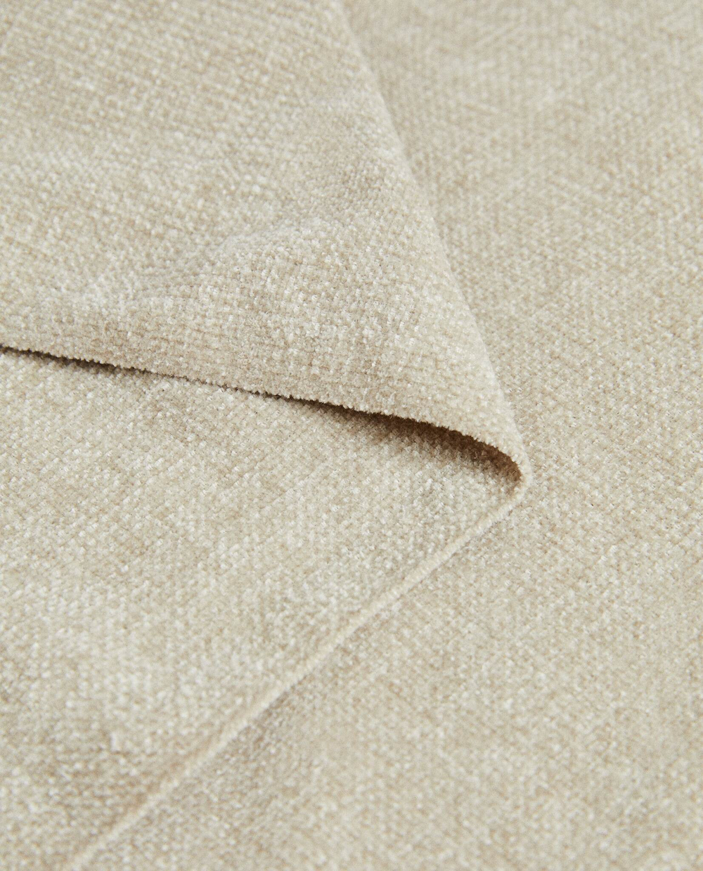 ZARA HOME МЯГКОЕ ПОКРЫВАЛО С БАХРОМОЙ, КОРИЧНЕВЫЙ