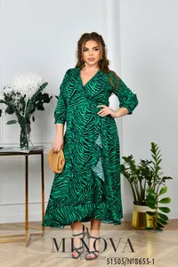 Платье 8655-1-зеленый Minova