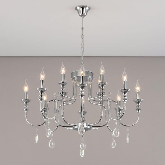 CL437221 Рига Хром Св-к Люстра