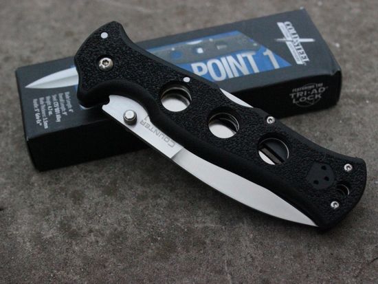 Складной нож Cold Steel 10AB Counter Point I c клинком из стали AUS-10A, рукоять Grivory (Griv-Ex)