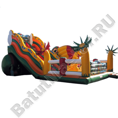 Детский надувной батут-горка "Африка"