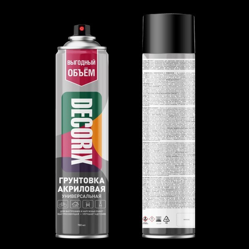 Грунтовка 780 мл Белая (аэрозоль) (DECORIX)