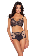 Бюстгальтер с мягкой кружевной чашкой +size Cold Espresso (Размер: 90G) (Цвет: коричневый)