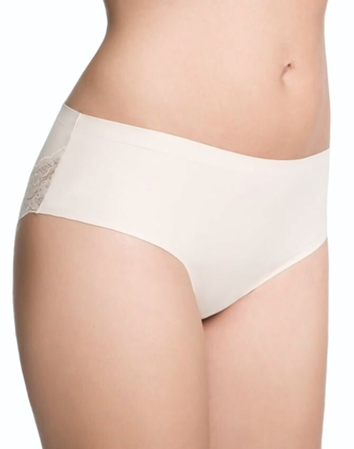 Трусики-слипы с кружевом Cheekie (Размер: S) (Цвет: телесный)