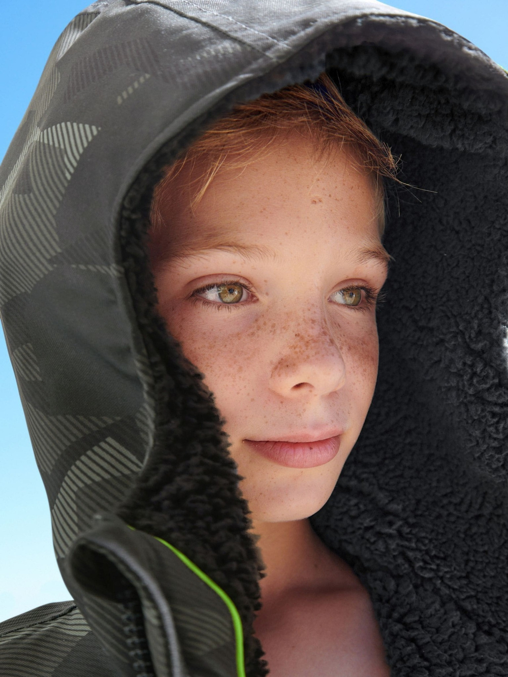 Плащ водонепроницаемый с флисовой подкладкой Next B24-576, Хаки