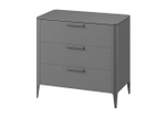 Комод Type oak 3 ящика ширина 90 см (серый)