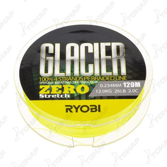 Шнур GLACLER ZERO-120M 2,0/d-0.234mm yellow Ryobi