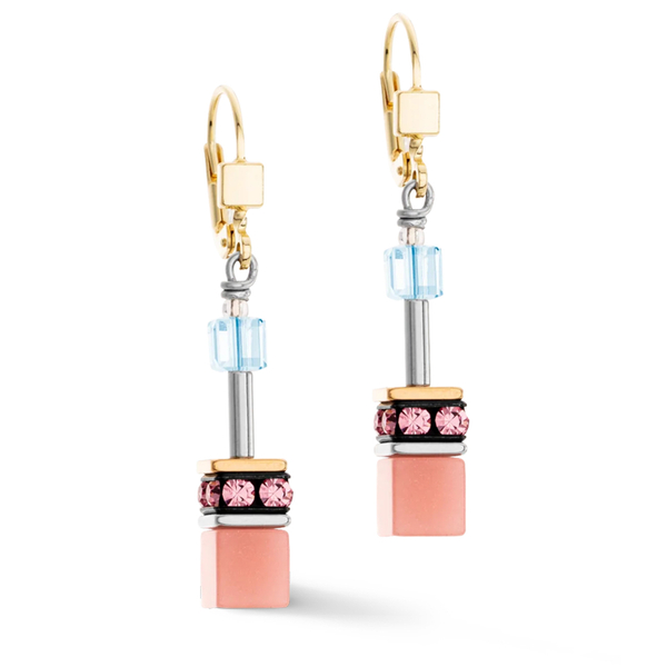 Серьги Coeur de Lion Aqua-Apricot 2838/20-2028
