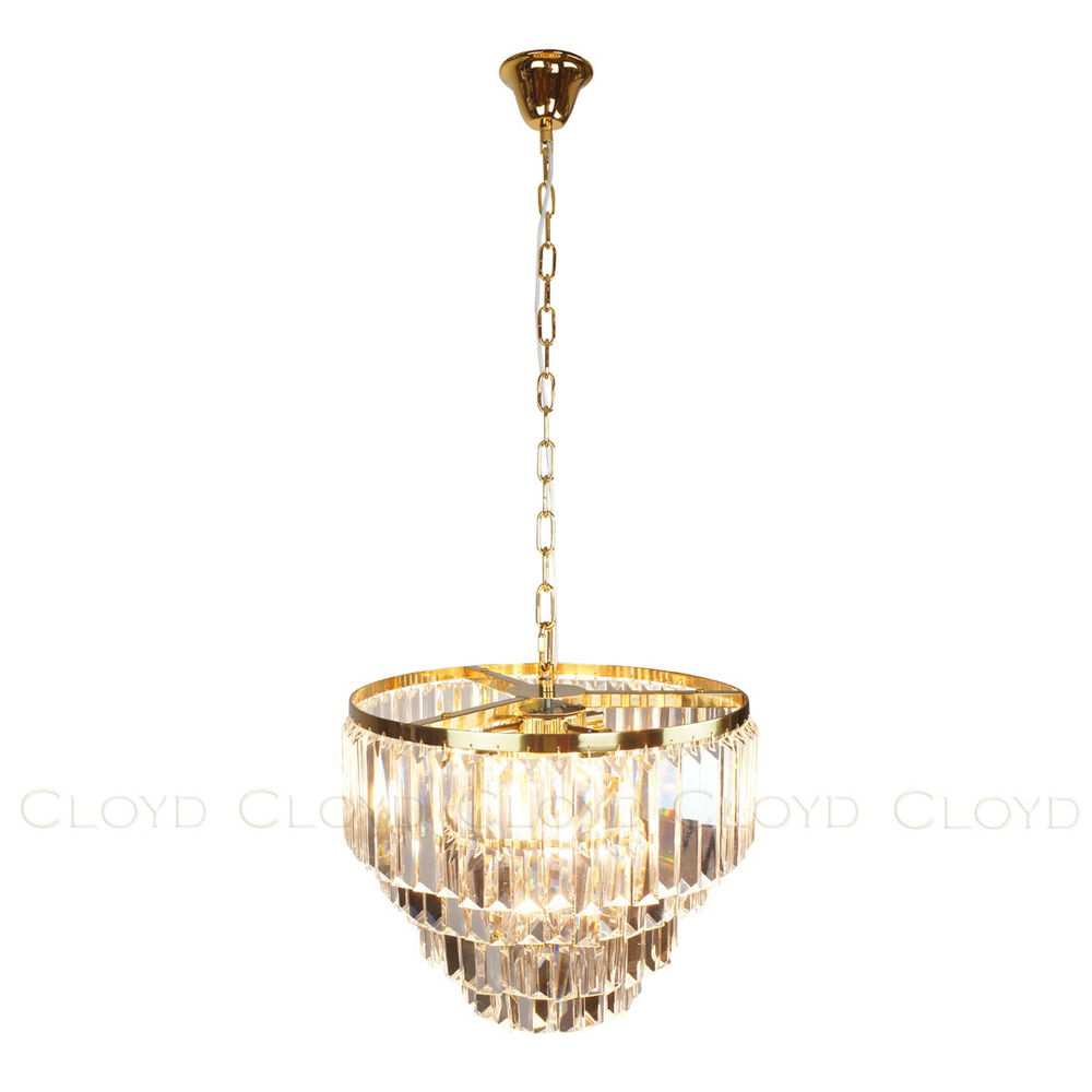Люстра Cloyd ORDINAL-B C4 / Ø40 см - золото (арт.10803)
