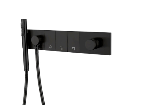 Смеситель ZODIAC с ручным душем Black