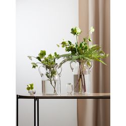 Ваза для цветов Flowi, 29 см, прозрачная