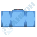 Емкость прямоугольная горизонтальная с дыхательным клапаном и сливом Анион 500 л. прямоугольная (1390x650x740см;синий) - арт.559424