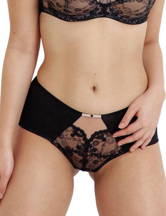 Трусы Subtille Eir Black/Beige слипы высокие (черный/бежевый)