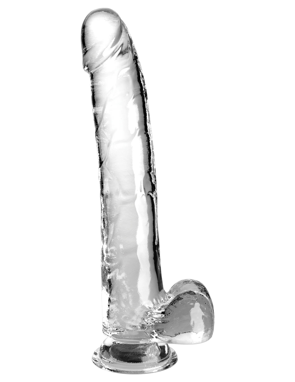 Прозрачный фаллоимитатор King Cock Clear 11