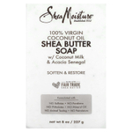 SheaMoisture, мыло из 100% кокосового масла первого отжима и масла ши, 230 г (8 унций)