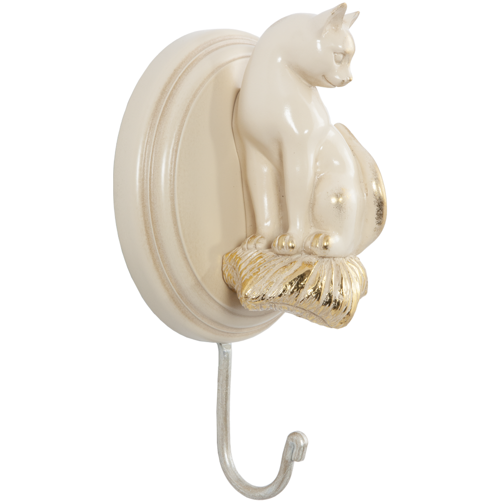 Настенный крючок Кошечка Айвори