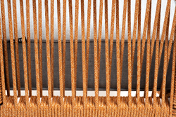 "Канны" кресло плетеное из роупа, каркас алюминий светло-серый (RAL7035) муар, роуп светло-серый круглый, ткань светло-серая