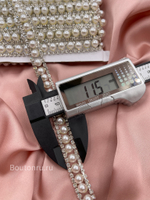 Тесьма (цепочка) жемчуг стразы