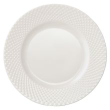 Набор из двух тарелок белого цвета с фактурным рисунком из коллекции Essential, 22 см